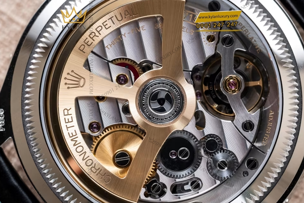 Kỳ Lân Luxury rolex perpetual padellone vang hong 39mm 9 Đồng hồ Rolex Perpetual Padellone vàng hồng nguyên khối 39mm