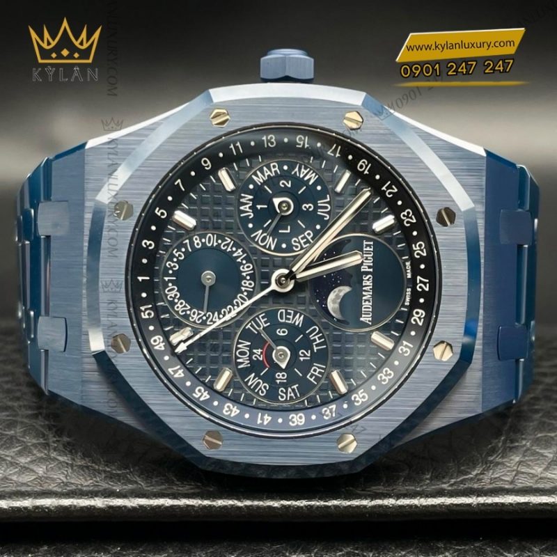 Đồng hồ Royal Oak Perpetual Calendar Ceramic Xanh Đêm 26674CD