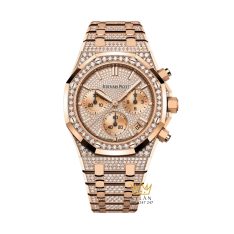 Đồng hồ Royal Oak Chronograph vàng hồng kim cương 26242OR