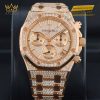 Đồng hồ Royal Oak Chronograph vàng hồng kim cương 26242OR