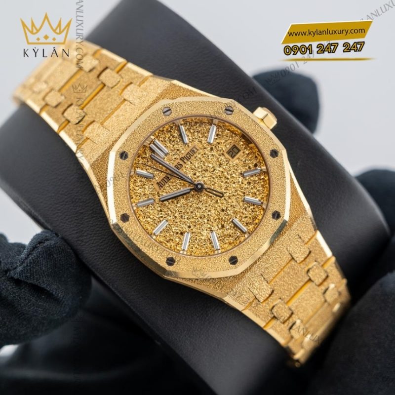 Đồng hồ Royal Oak mặt số Crystal Sand 34mm 77450BA