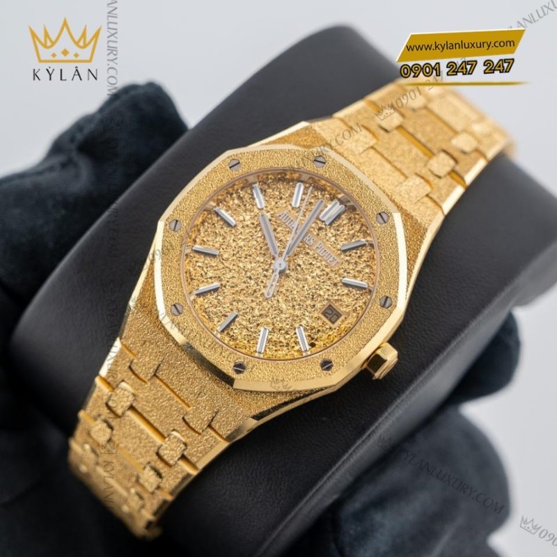 Đồng hồ Royal Oak mặt số Crystal Sand 34mm 77450BA