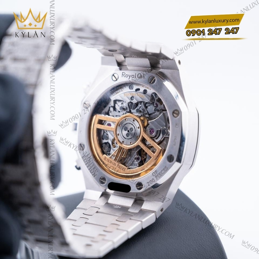 Kỳ Lân Luxury royal oak frosted gold chronograph 26239bc 9 Đồng hồ Royal Oak Frosted Gold Chronograph 41mm 26239BC