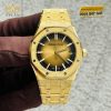 Đồng hồ Royal Oak Frosted Gold mặt số vàng khói 15550BA