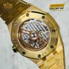 Đồng hồ Royal Oak Frosted Gold mặt số vàng khói 15550BA