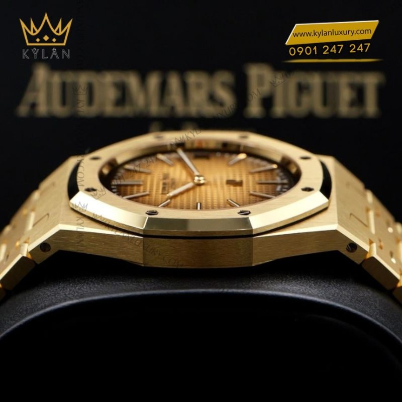 Đồng hồ Royal Oak Jumbo Extra Thin vàng khối 16202BA