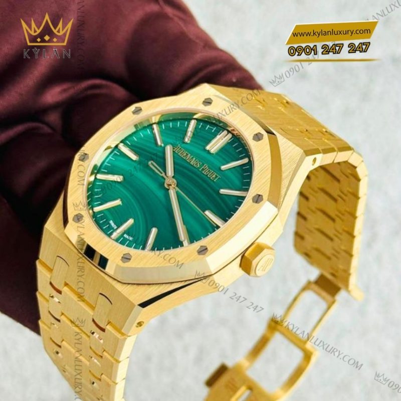 Đồng hồ Royal Oak Selfwinding mặt số Malachite 41mm 15513BA