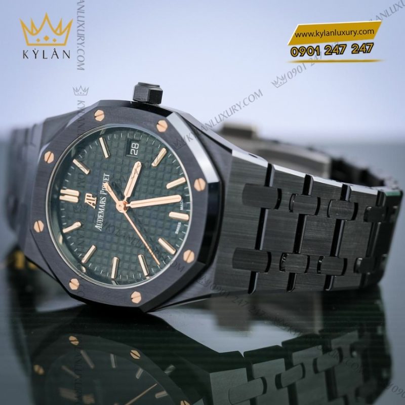 Đồng hồ Royal Oak Selfwinding Black Ceramic 34mm 77350CE