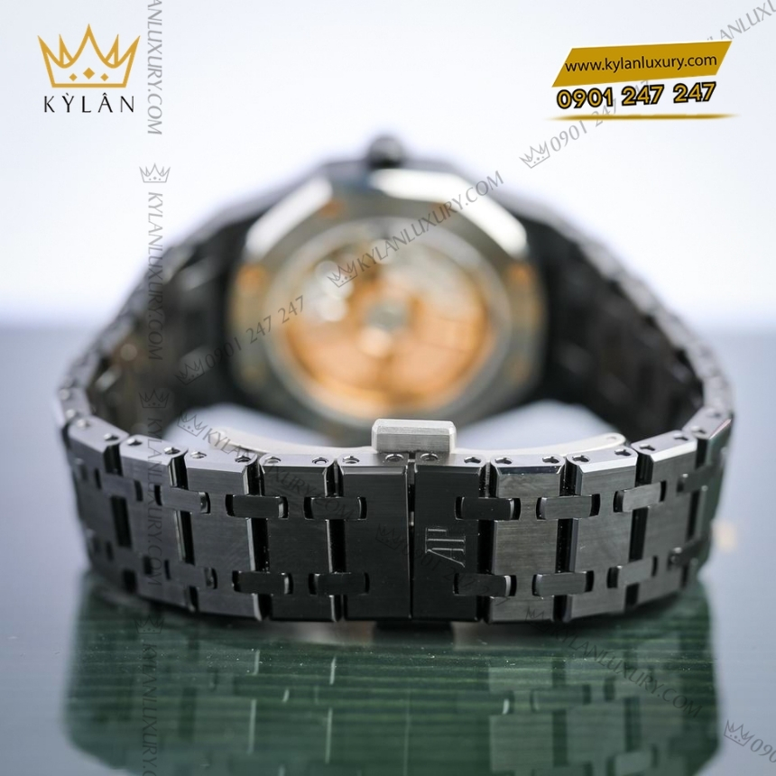 Kỳ Lân Luxury royal oak selfwinding black ceramic 34mm 77350ce 9 Đồng hồ Royal Oak Selfwinding Black Ceramic 34mm 77350CE