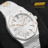 Đồng hồ Royal Oak Selfwinding ceramic trắng 34mm 77350CB