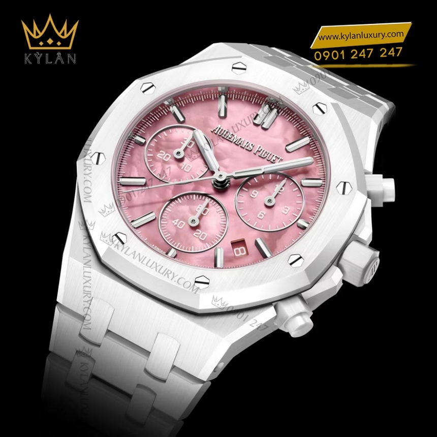 Kỳ Lân Luxury royal oak selfwinding chronograph serena williams 26450cb 3 Đồng hồ Royal Oak Selfwinding Chronograph Serena Williams 26450CB