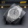 Đồng hồ Royal Oak thép mặt số xám 37mm 15550ST