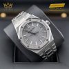 Đồng hồ Royal Oak thép mặt số xám 37mm 15550ST