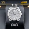 Đồng hồ Royal Oak thép mặt số xám 37mm 15550ST