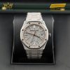 Đồng hồ Royal Oak vàng trắng mặt số Crystal Sand 34mm 77450BC