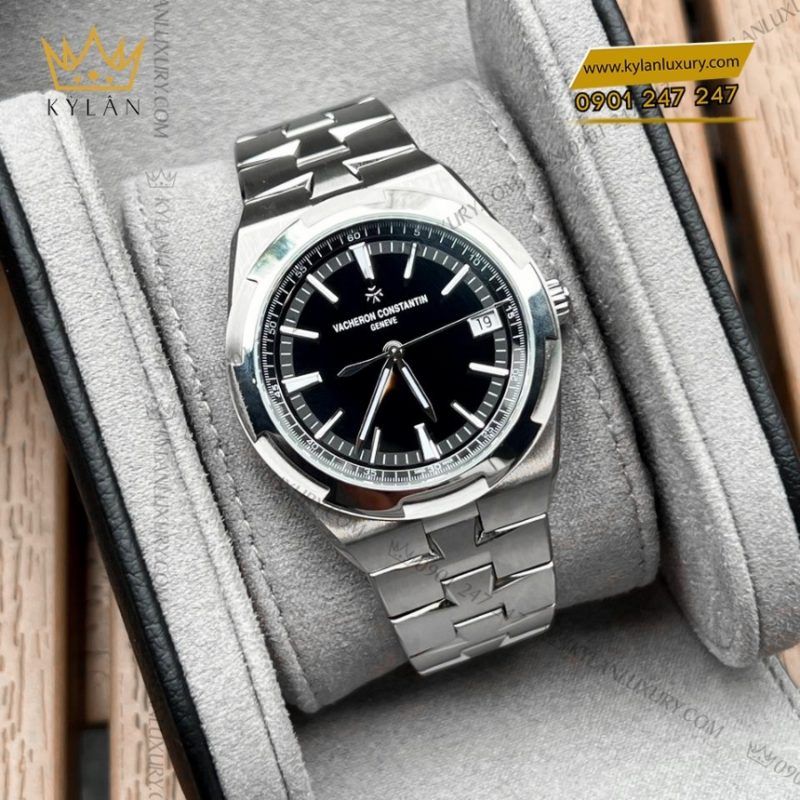 Đồng hồ Vacheron Constantin Overseas Self Winding thép mặt số đen 4520V