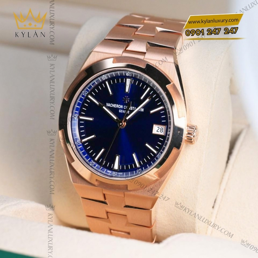 Kỳ Lân Luxury vacheron constantin overseas 4520v 210r b705 2 Đồng hồ Vacheron Constantin Overseas Self Winding mặt xanh dương 4520V