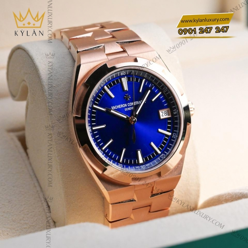 Kỳ Lân Luxury vacheron constantin overseas 4520v 210r b705 5 Đồng hồ Vacheron Constantin Overseas Self Winding mặt xanh dương 4520V