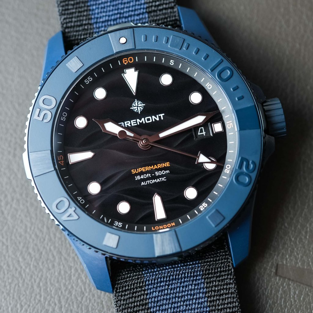 Kỳ Lân Luxury Bremont Supermarine Full Ceramic Deep Blue 500m2 Đồng hồ Bremont Supermarine Full Ceramic Deep Blue 500m