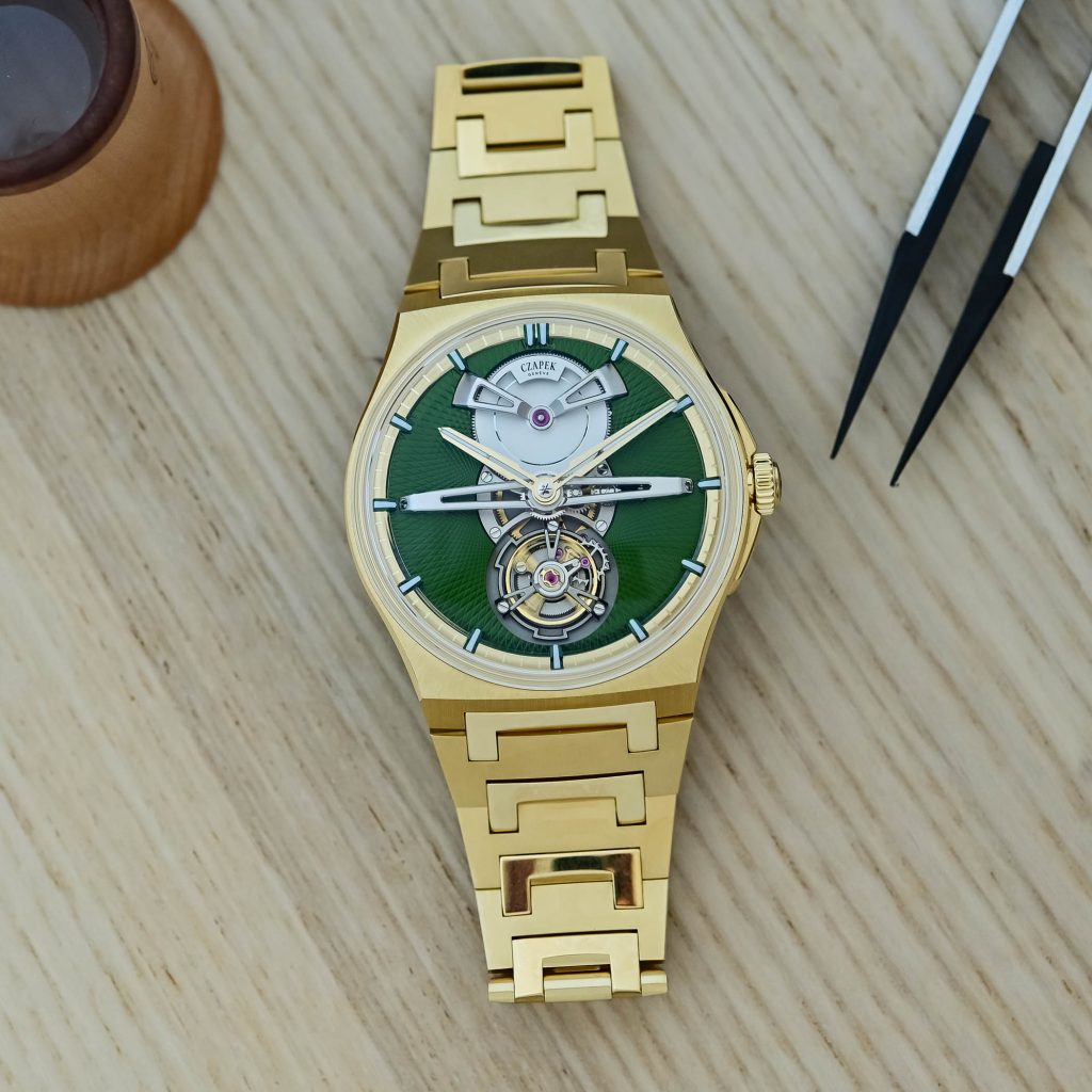 Kỳ Lân Luxury Czapek Antarctique Tourbillon Victory Green1 Đồng hồ Czapek Antarctique Tourbillon Victory Green