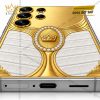 Điện thoại Samsung Galaxy S26 Ultra custom vàng Au750 đính kim cương và da cá sấu
