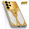 Điện thoại Samsung Galaxy S26 Ultra custom vàng Au750 đính kim cương và da cá sấu