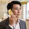 Điện thoại Samsung Galaxy S26 Ultra custom vàng Au750 đính kim cương và da cá sấu
