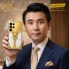 Điện thoại Samsung Galaxy S26 Ultra custom vàng Au750 đính kim cương và da cá sấu