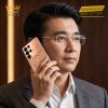 Điện thoại Samsung Galaxy S26 Ultra custom vàng hồng Au750 đính kim cương họa tiết mắt lưới