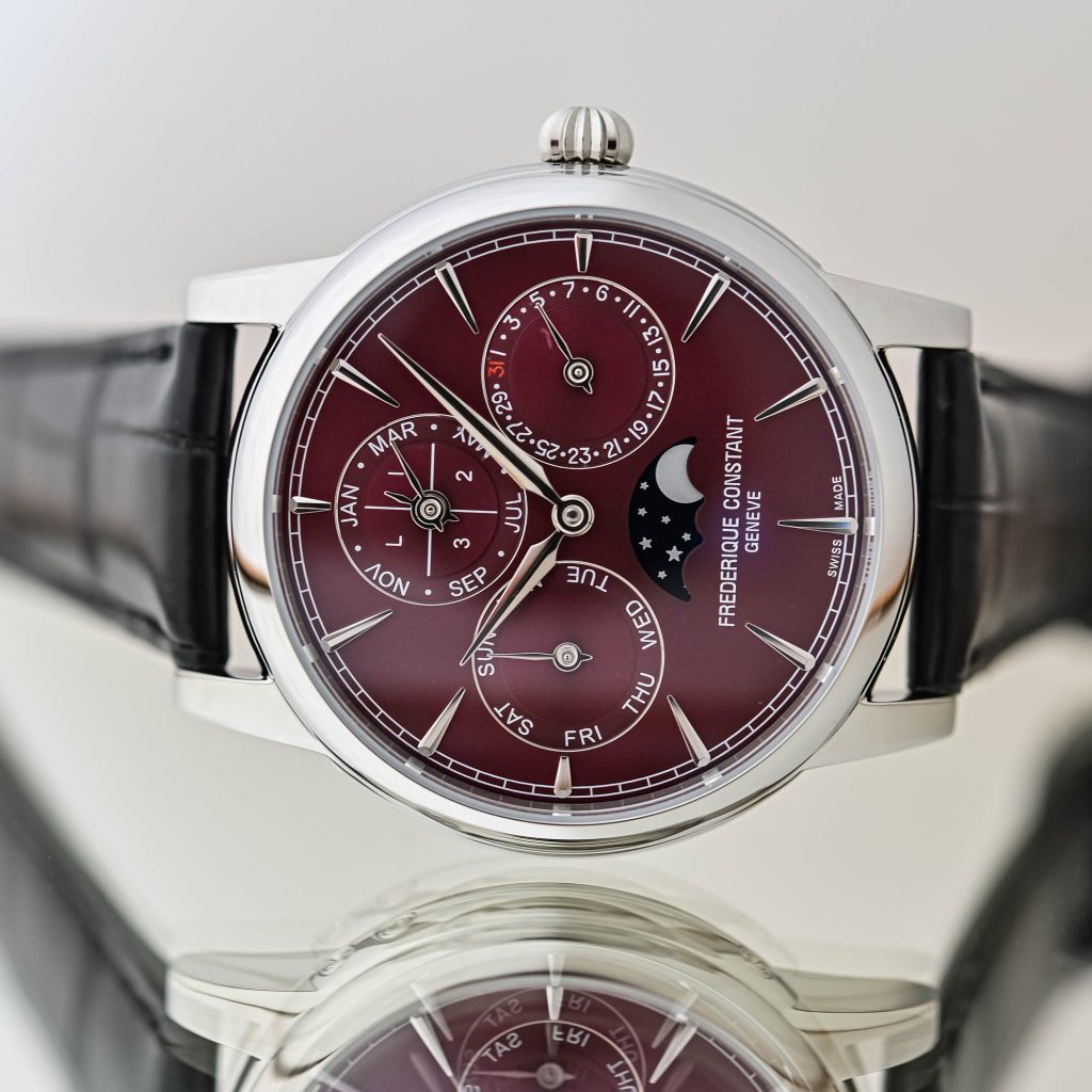 Kỳ Lân Luxury Frederique Constant Classic Perpetual Calendar Burgundy2 Đồng hồ Frederique Constant Classic Perpetual Calendar