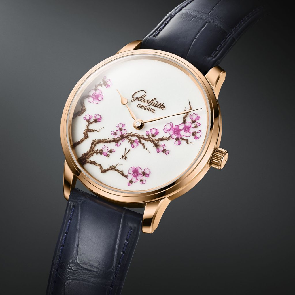 Đồng hồ Glashutte Original Senator Meissen Cherry Blossom 2 Đồng hồ Glashutte Original Senator Meissen Cherry Blossom