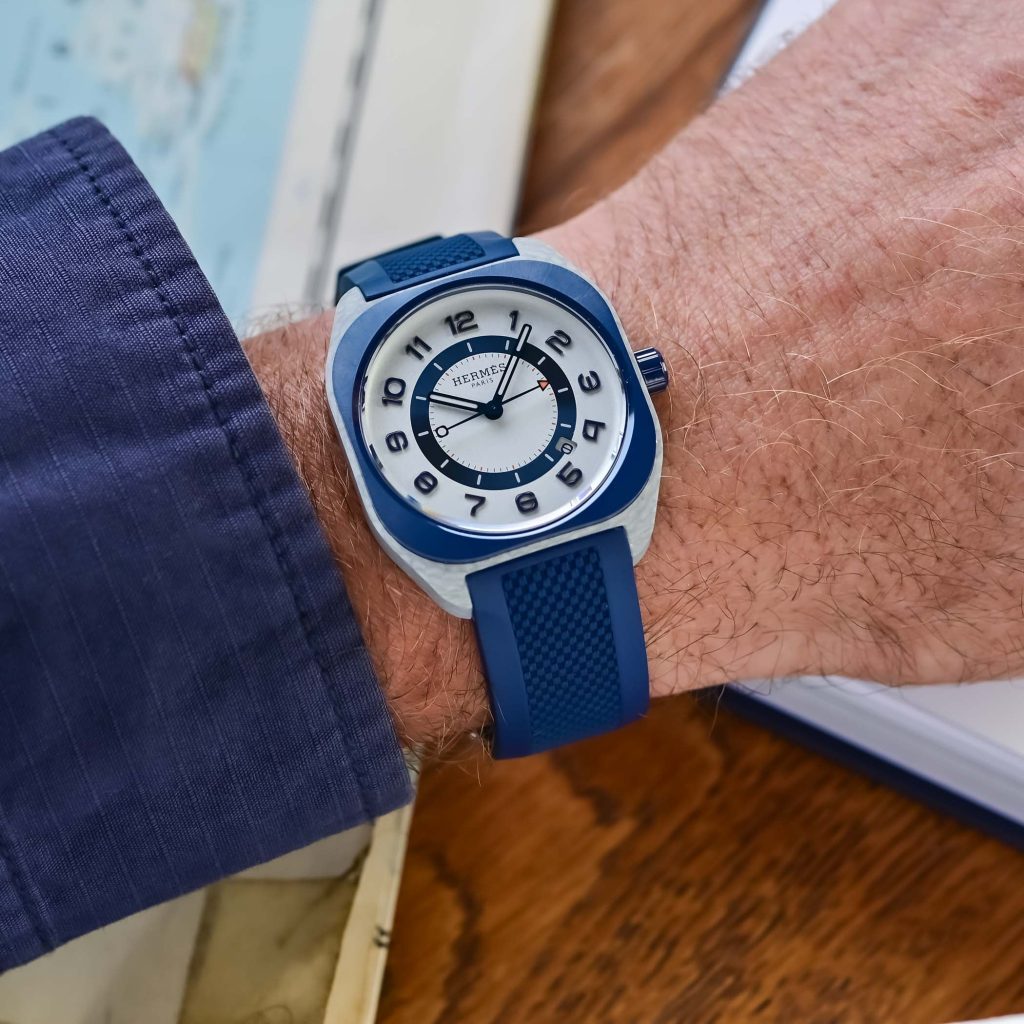 Đồng hồ Hermes H08 Bleu de Malte And Blanc Chantilly 6 Kỳ Lân Luxury Hermes H08 Bleu de Malte And Blanc Chantilly1 Đồng hồ Hermes H08 Bleu de Malte And Blanc Chantilly