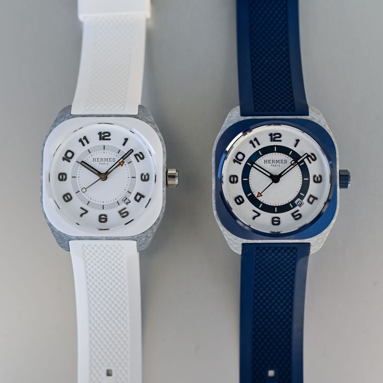 Kỳ Lân Luxury Hermes H08 Bleu de Malte And Blanc Chantilly3 Đồng hồ Hermes H08 Bleu de Malte And Blanc Chantilly