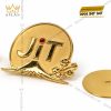 Logo JiT cài áo vàng Au750