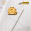 Logo JiT cài áo vàng Au750
