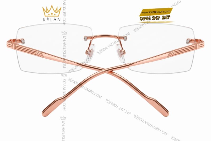 Mắt kính vàng hồng Au750