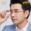 Mắt kính vàng hồng Au750 đính kim cương