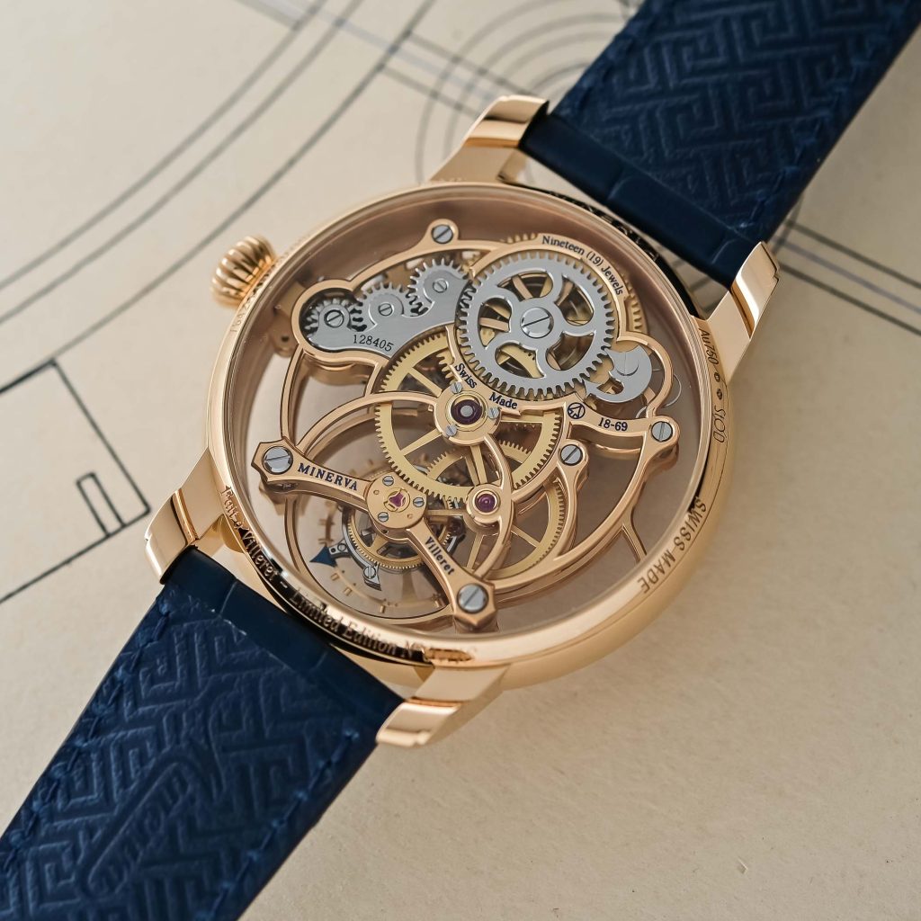Kỳ Lân Luxury Minerva Exo Tourbillon Skeleton1 Đồng hồ Minerva Exo Tourbillon Skeleton