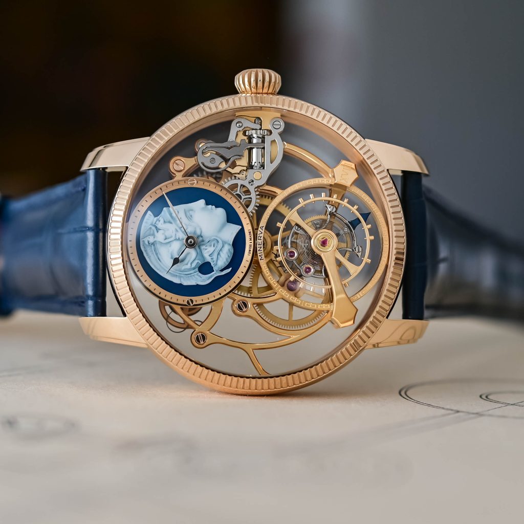Kỳ Lân Luxury Minerva Exo Tourbillon Skeleton4 Đồng hồ Minerva Exo Tourbillon Skeleton