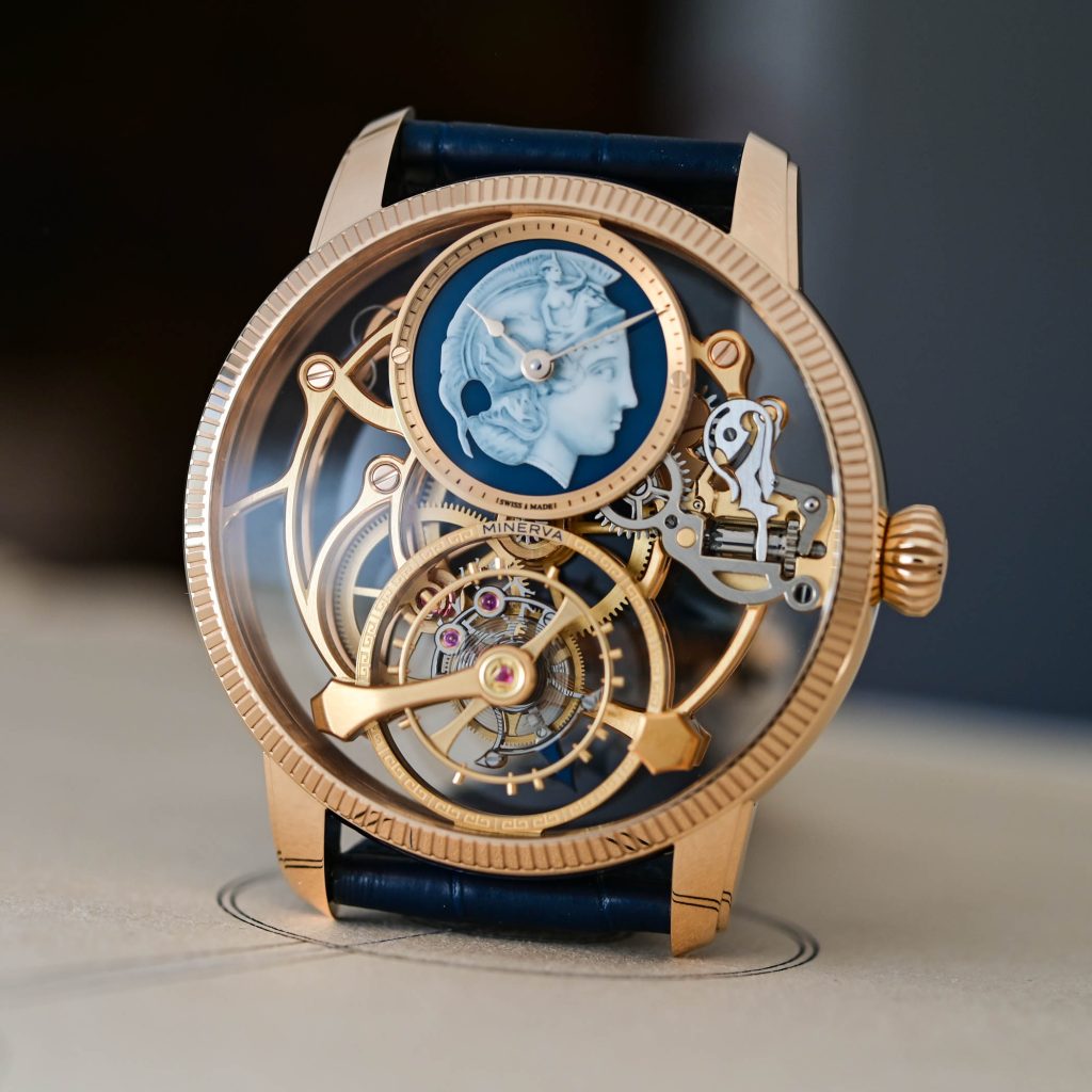 Kỳ Lân Luxury Minerva Exo Tourbillon Skeleton5 Đồng hồ Minerva Exo Tourbillon Skeleton