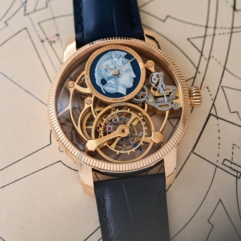 Đồng hồ Minerva Exo Tourbillon Skeleton