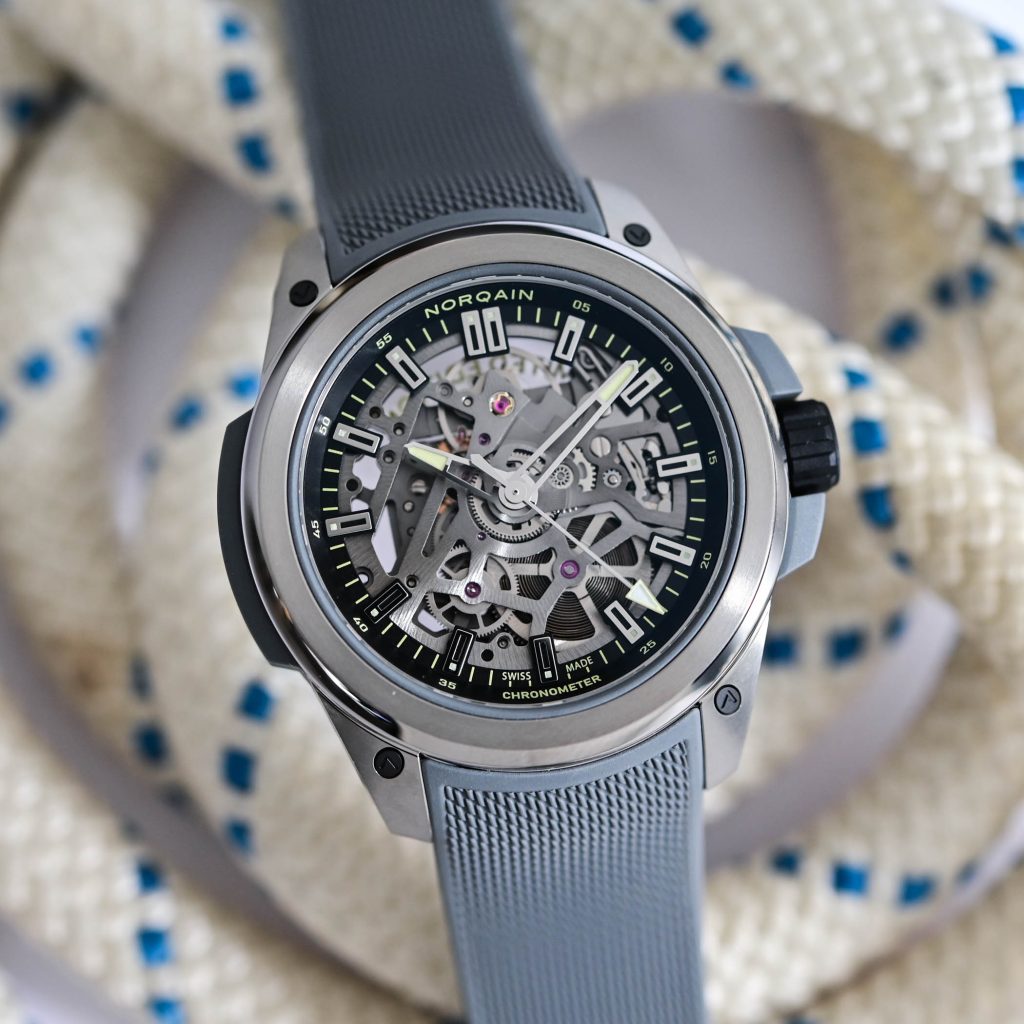 Kỳ Lân Luxury Norqain Wild One Skeleton Titanium4 Đồng hồ Norqain Wild One Skeleton Titanium 39mm