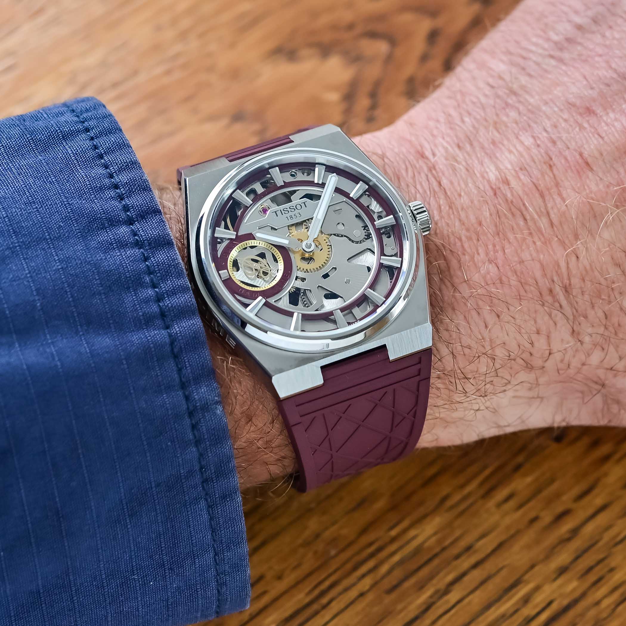 Đồng hồ Tissot PRX Skeleton Damian Lillard 1 Kỳ Lân Luxury Tissot PRX Skeleton Damian Lillard1 Đồng hồ Tissot PRX Skeleton Damian Lillard