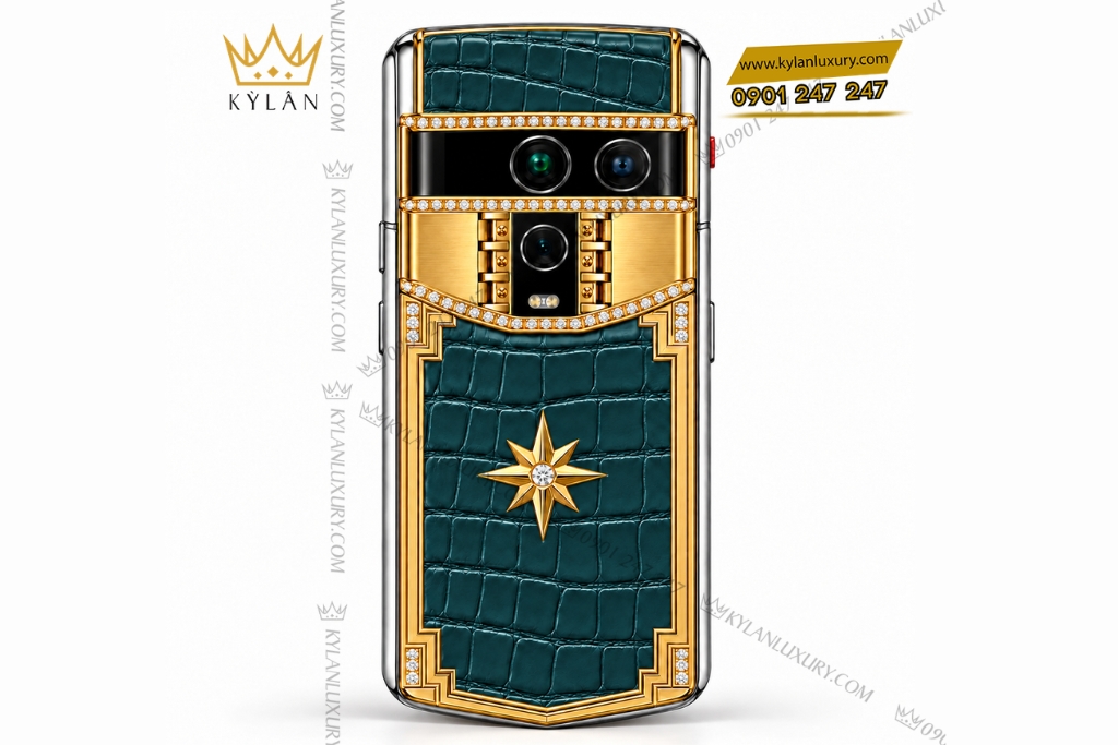 Vertu Agent Q custom vàng Au750 đính kim cương 7 Kỳ Lân Luxury Vertu Agent Q custom vang Au750 dinh kim cuong 2 Vertu Agent Q custom vàng Au750 đính kim cương