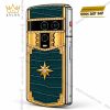 Vertu Agent Q custom vàng Au750 đính kim cương