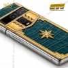 Vertu Agent Q custom vàng Au750 đính kim cương
