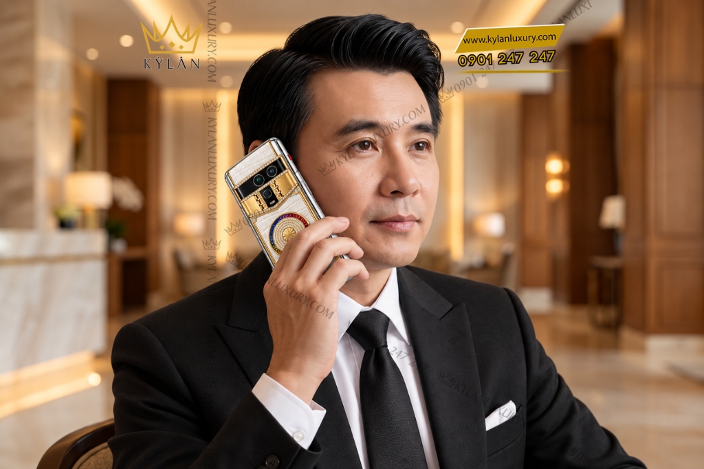 Vertu Agent Q custom vàng Au750 đính kim cương và đá quý 6 Vertu Agent Q custom vàng Au750 đính kim cương và đá quý