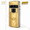 Vertu Agent Q custom vàng Au750 kim cương và logo Kỳ Lân