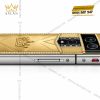 Vertu Agent Q custom vàng Au750 kim cương và logo Kỳ Lân