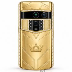 Vertu Agent Q custom vàng Au750 kim cương và logo Kỳ Lân